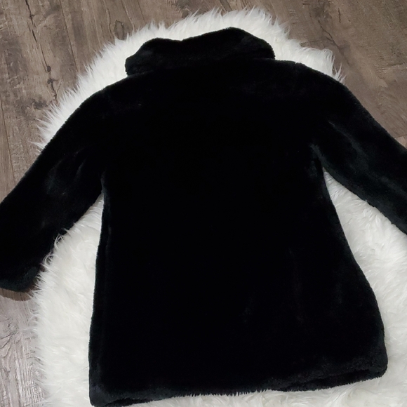 Circo Black Pea Coat with Pink Lining Size 4T - Picture 6 of 7